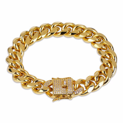 12mm Miami Cuban Link Bracelet