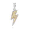 Iced Out Lightning Strike Pendant