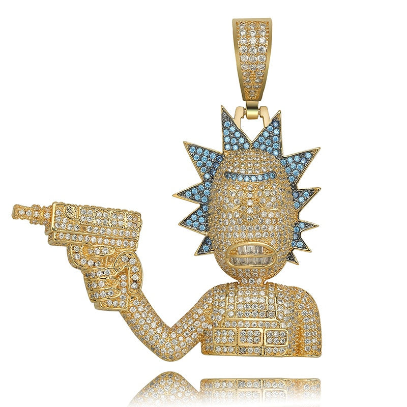 Iced Out Rick Pendant