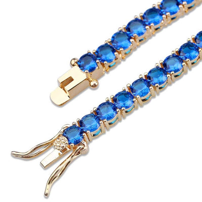 4mm Sapphire Single Row Tennis Chain