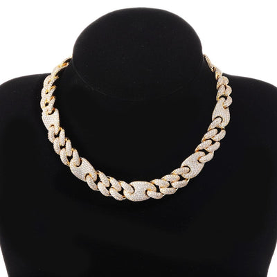 16MM Iced Out RLX Cuban Link Chain