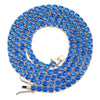 4mm Sapphire Single Row Tennis Chain