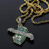 Iced Out Flying Cash Pendant