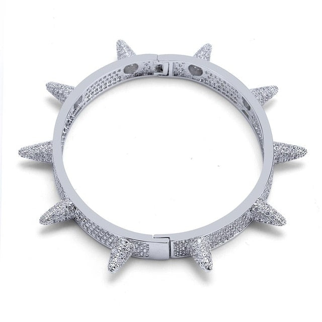 Iced Out Spikes Bracelet
