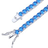 4mm Sapphire Single Row Tennis Chain