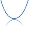 4mm Sapphire Single Row Tennis Chain