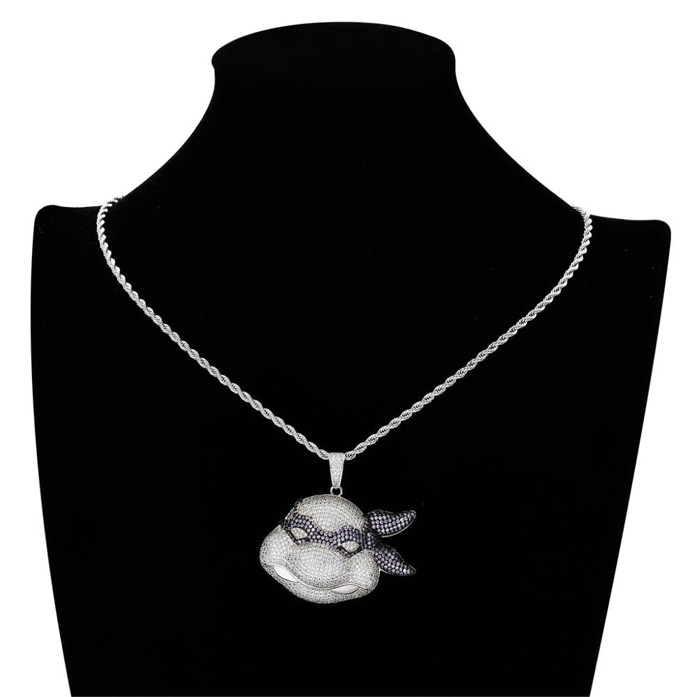 Iced Out Ninja Turtle Pendant