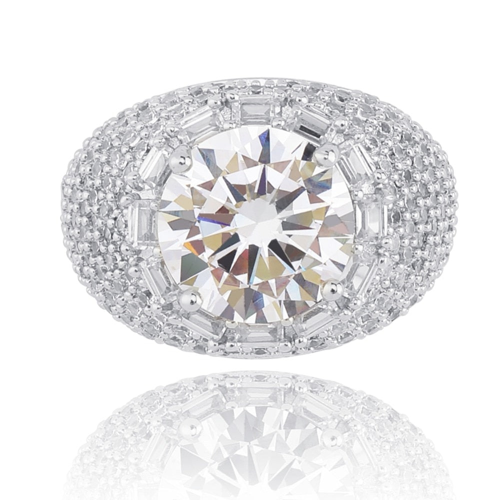 Iced Out Diamond Ring