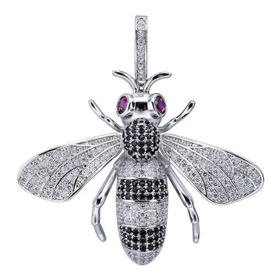 Iced Out Flexin' Bee Pendant