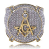 Iced Out Masonic Ring